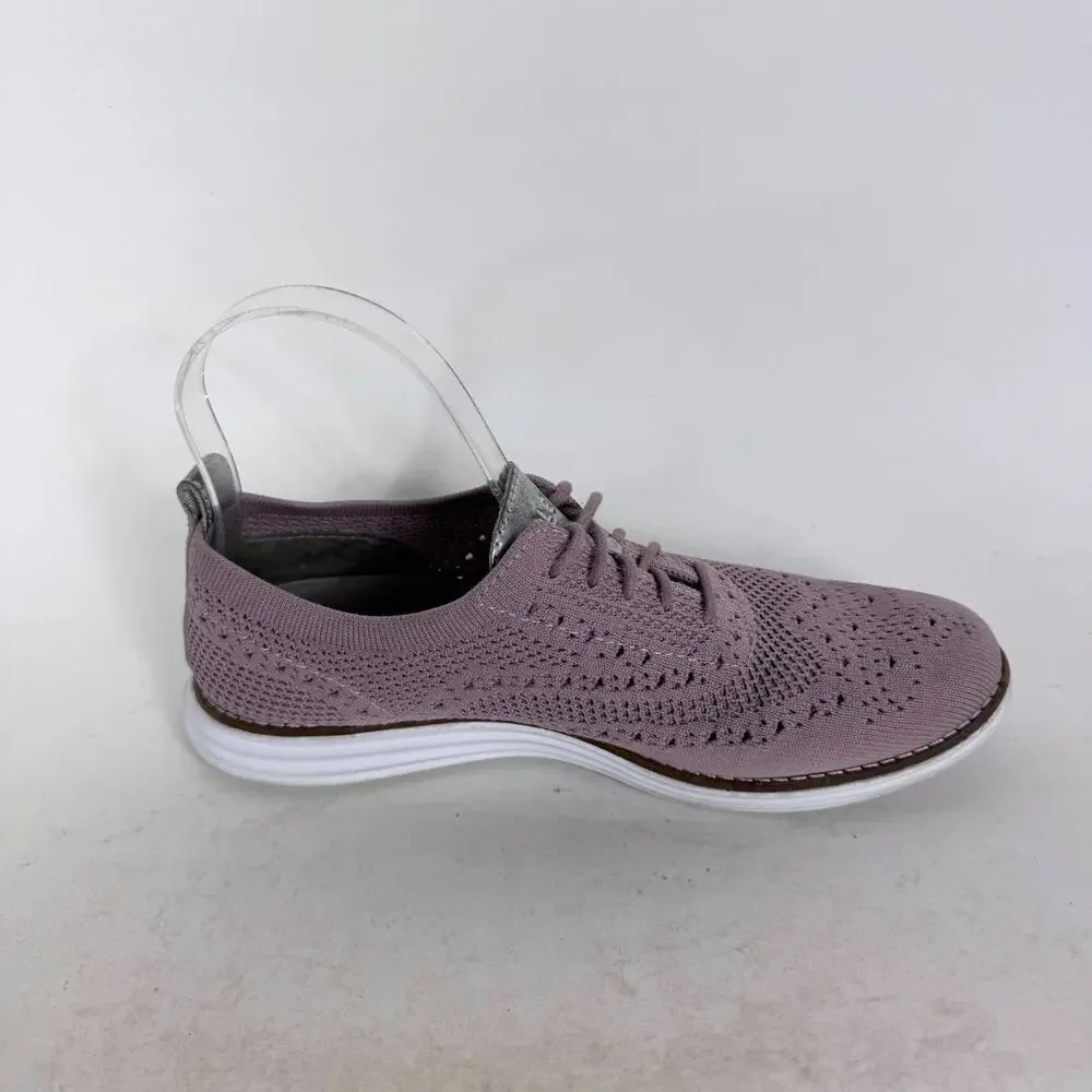 Cole Haan OriginalGrand Wingtip Oxfords Women's 7 Purple Stitchlite Comfort - Picture 3 of 10